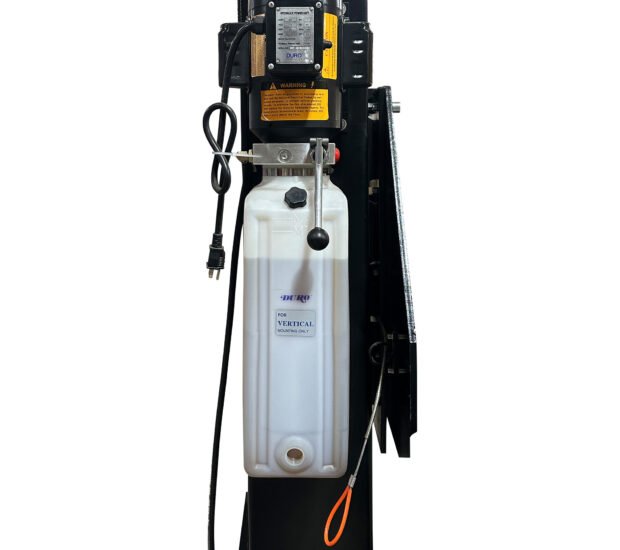 Tuxedo Single Post Storage Lift with Electric Hydraulic Motor, 6000-Lb. Capacity, Model# SP-6K-SS Tuxedo Single Post Storage Lift with Electric Hydraulic Motor, 6000-Lb. Capacity, Model# SP-6K-SS