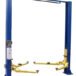 Tuxedo 2-Post Asymmetric Low-Profile Clear Floor Automotive Lift, 9000-Lb. Capacity, Blue, Model# TP9KACX