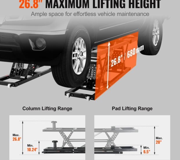 VEVOR Car Lift, 7,000 LBS Capacity Portable Car Lift VEVOR Car Lift, 7,000 LBS Capacity Portable Car Lift
