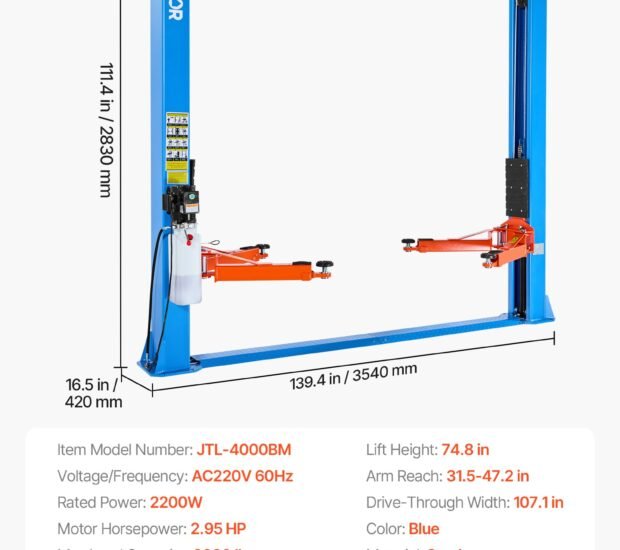 VEVOR 2 Post Lift, 9000 lbs Capacity VEVOR 2 Post Lift, 9000 lbs Capacity