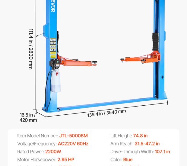 VEVOR 2 Post Lift, 12000 lbs Capacity VEVOR 2 Post Lift, 12000 lbs Capacity