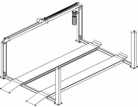 Whip Industries WFP12R-E Extended Length Four Post Car Lift 12,000 Lb. Capacity Whip Industries WFP12R-E Extended Length Four Post Car Lift 12,000 Lb. Capacity