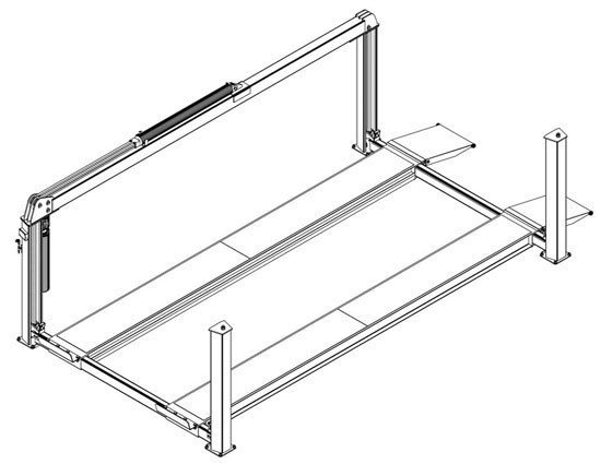 Whip Industries WFP30R Heavy-Duty Four Post Car Lift 30,000 Lb. Whip Industries WFP30R Heavy-Duty Four Post Car Lift 30,000 Lb.