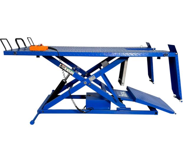 Ideal ATV Electric Lift Bench with Retractable Ramp System, 2200-Lb. Capacity, 47in. Lift, Model# A-2200IEH-XR Ideal ATV Electric Lift Bench with Retractable Ramp System, 2200-Lb. Capacity, 47in. Lift, Model# A-2200IEH-XR