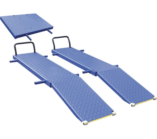 Ideal Motorcycle Lift Table, 2200-Lb. Capacity, 1/4in.-47in. Lift Range, Model# M-2200IEH-XR