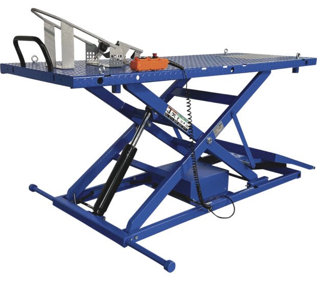 Ideal Motorcycle Lift Table, 2200-Lb. Capacity, 1/4in.-47in. Lift Range, Model# M-2200IEH-XR Ideal Motorcycle Lift Table, 2200-Lb. Capacity, 1/4in.-47in. Lift Range, Model# M-2200IEH-XR