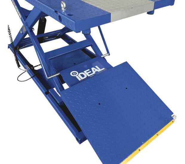 Ideal Motorcycle Lift Table, 2200-Lb. Capacity, 1/4in.-47in. Lift Range, Model# M-2200IEH-XR Ideal Motorcycle Lift Table, 2200-Lb. Capacity, 1/4in.-47in. Lift Range, Model# M-2200IEH-XR