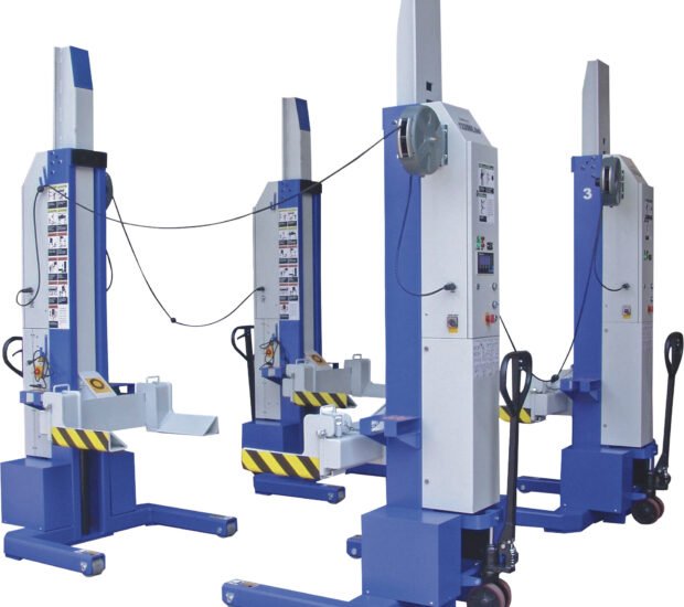Ideal Mobile Column Lifts, 4-Pc. Set, 52,800-Lb. Capacity, 24 Volt, Model# MSC-13K-B-452