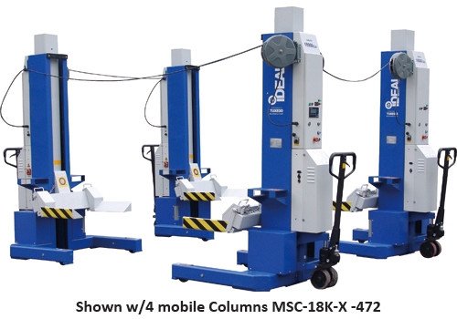 IDeal Lift MSC-18K-X-236 18,000lb. Per Mobile ALI Column Lifting System (Set Of 2) IDeal Lift MSC-18K-X-236 18,000lb. Per Mobile ALI Column Lifting System (Set Of 2)
